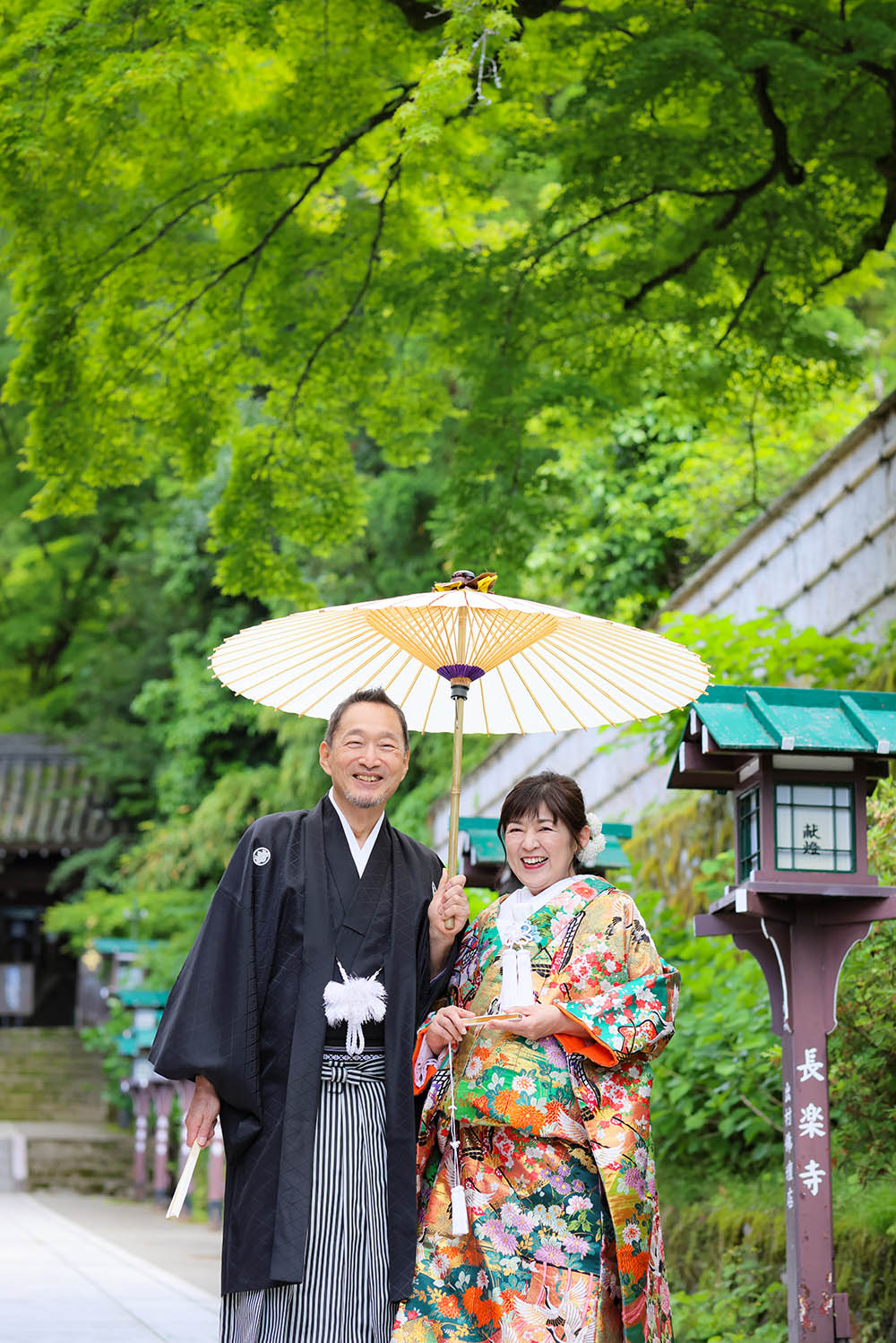 50&60代のお客様の京都での結婚記念写真