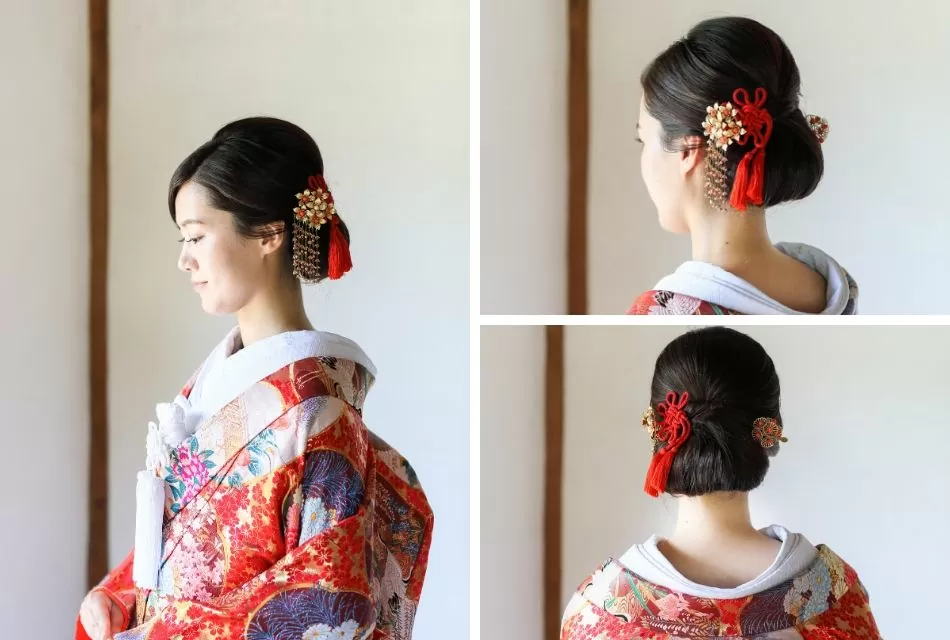 花嫁様の和装前撮りヘアスタイルのご紹介 京都で前撮り和装専門 古都の花嫁
